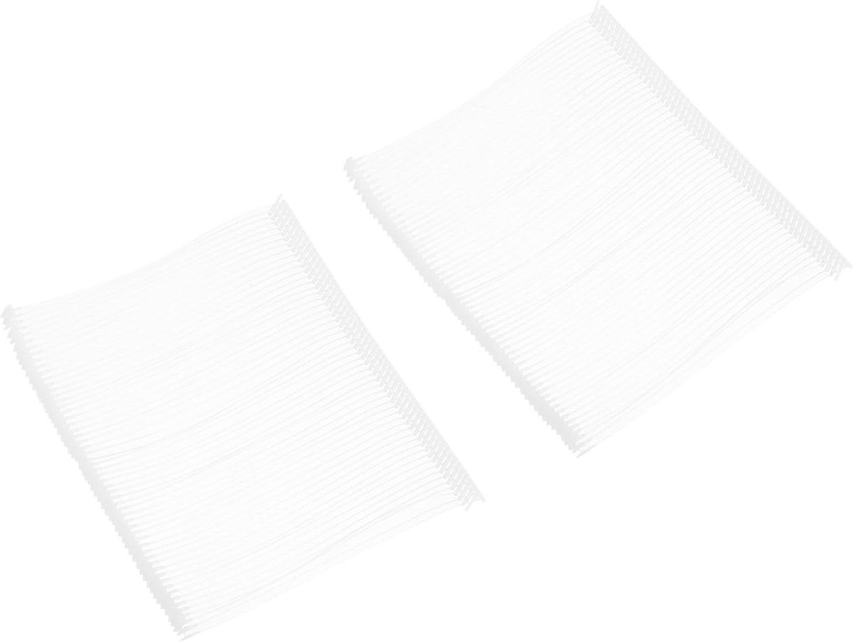 Allecta - Plastic prijskaarthouders voor kleding - Wit - Verpakking van 1500 stuks