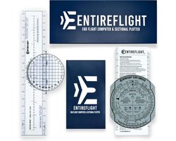 E6B Vliegcomputer, Plotter en Handleiding Set - Essentiële Luchtvaart Navigatie Tools voor Vliegtuig Piloten