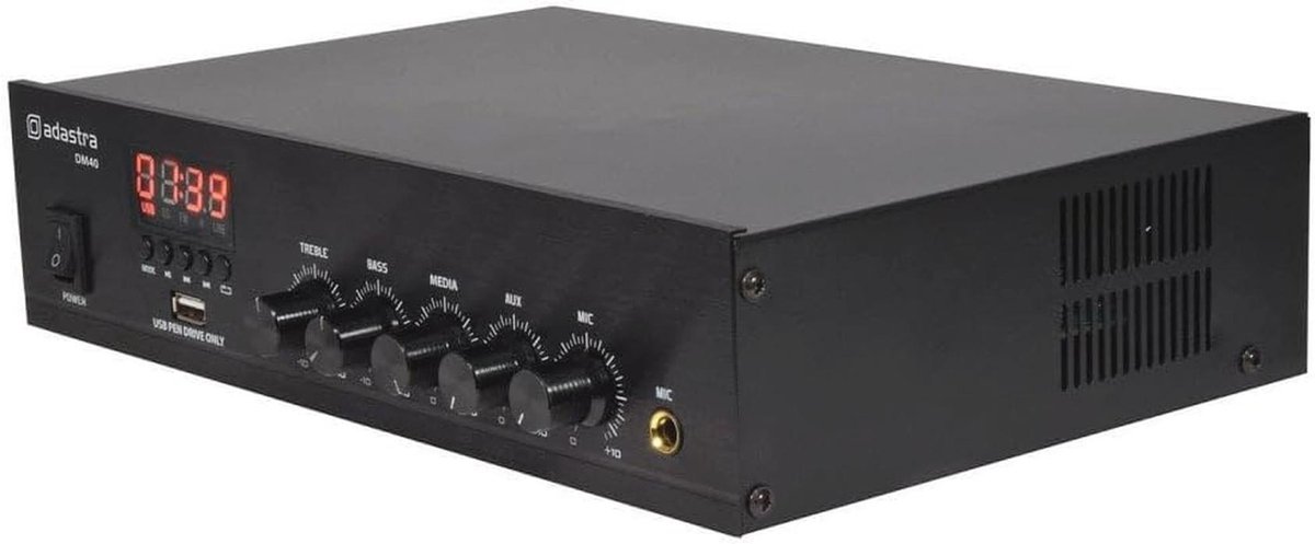 Digitale Mengversterker 100V 40W voor Kleine Installaties