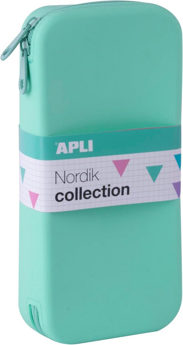 APLI 20413 - siliconen etui XL plat Noordiek groen