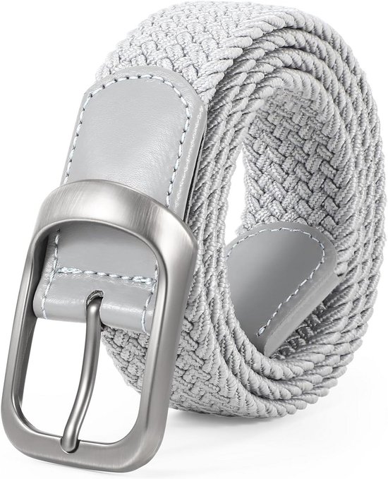 Gevlochten elastische riem stretch riem heren en dames donker blauw