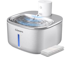 Stainless Steel Cat Water Fountain - 108oz/3.2L Cordless Automatic Pet Water Dispenser with Motion Sensor