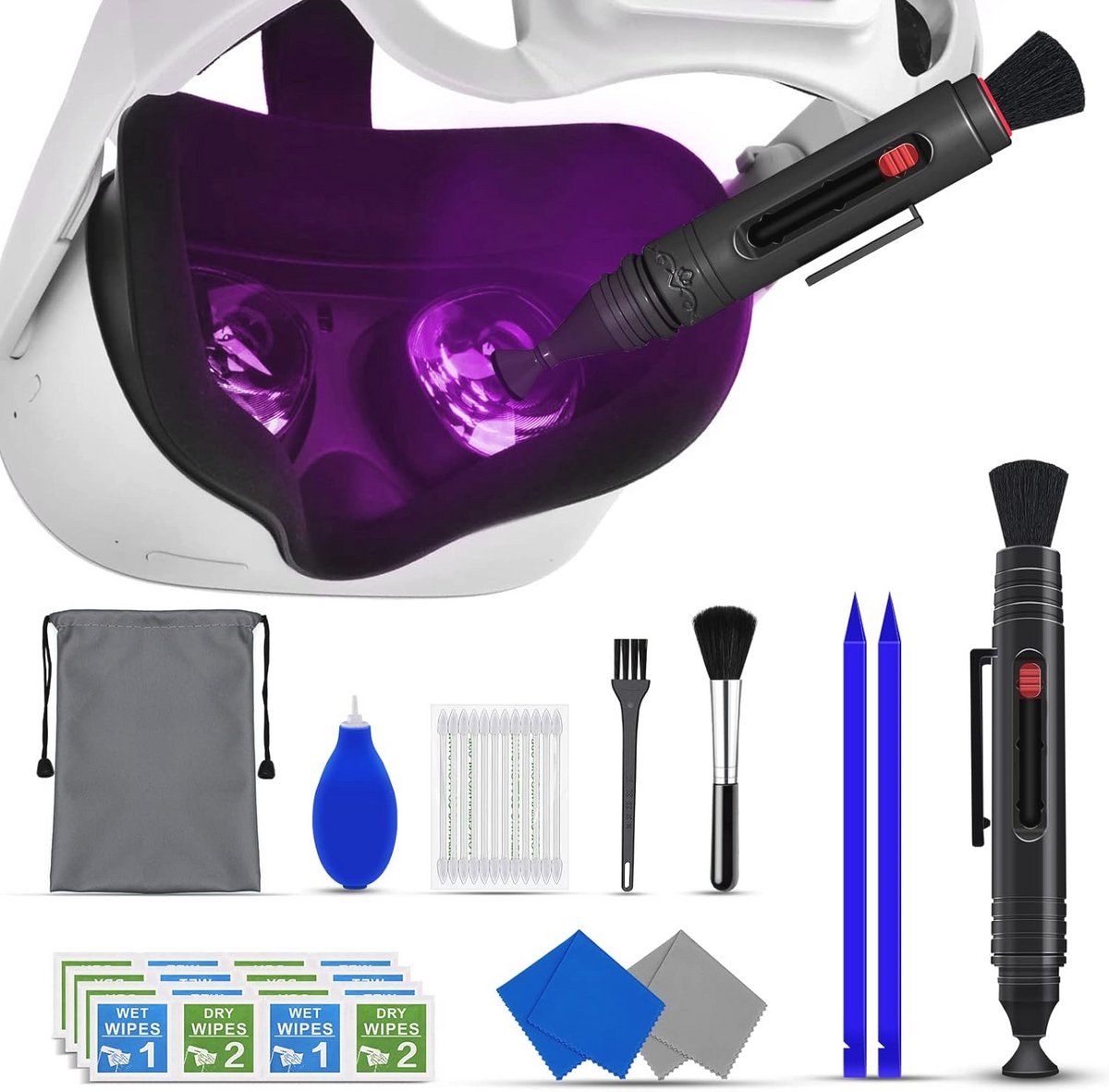 VR Headset Reinigingsset - Lens Reinigingspen voor Virtuele Realiteit