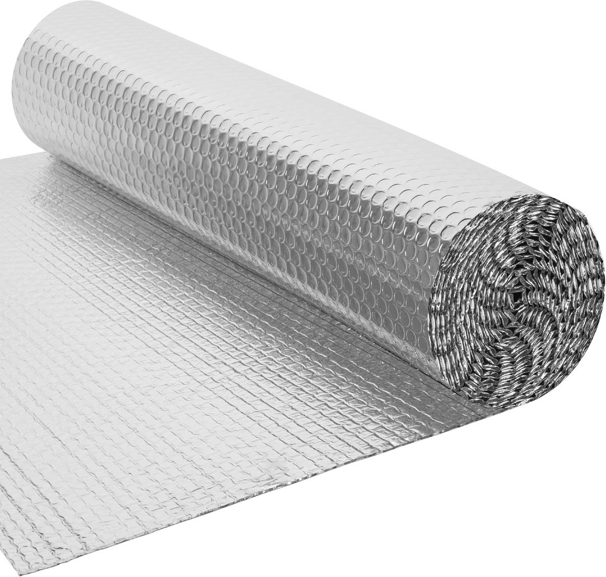3-in-1 Reflecterende Isolatierol voor Radiatoren - 5 m x 60 cm, Energiebesparende Warmtebarrière voor Vloer, Plafond, Dak en Wandisolatie