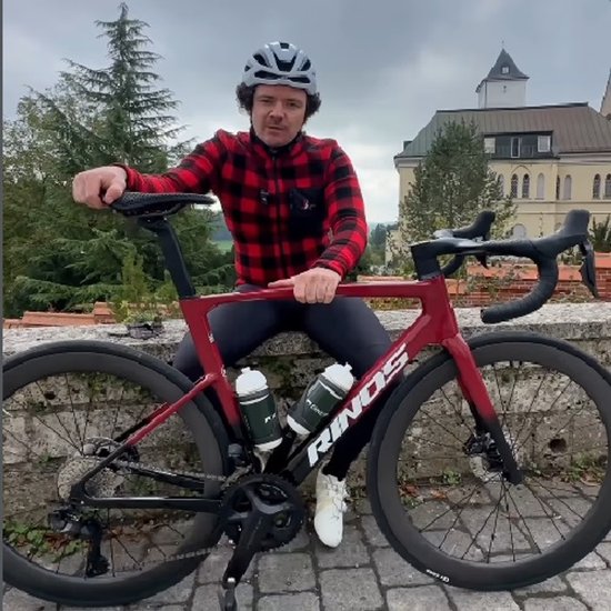 Rinos Odin 4.1.0 Carbon racefiets -Roadbike - lichtgewicht racefiets 700C - Shimano 105 - 24 versnellingen- aerodynamisch ontwerp - hydraulische remmen - Wielen van koolstofvezel-unisex - Zwart Rood XS-50 van Rinos — afbeelding 5