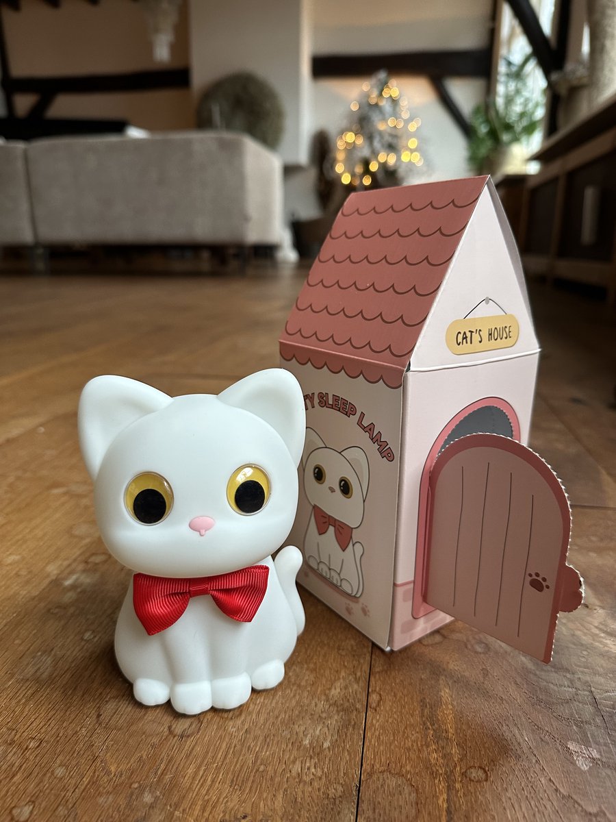 Baby Nachtlampje Kitten – Zacht Siliconen Nachtlampje Kind – RGB Kleuren & Dimbaar – Veilig voor Baby & Peuter – Tikbediening – Draadloos LED Lampje – Slaaphulp – Kerst Cadeau & Kraamcadeau