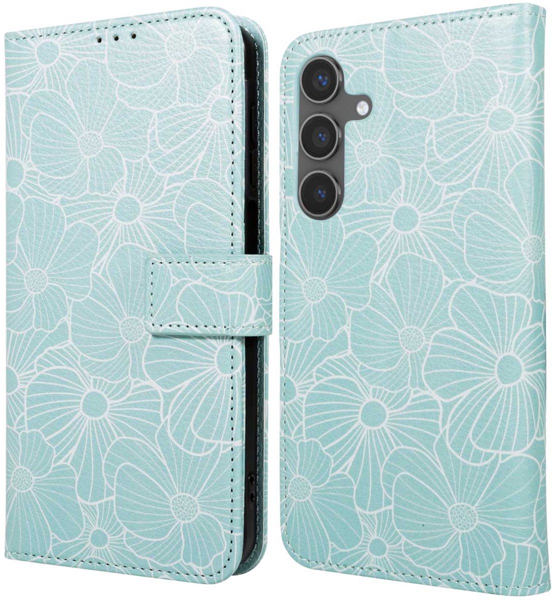 imoshion Hoesje - Geschikt voor Samsung Galaxy S25 - Design Bookcase smartphone - Botanica