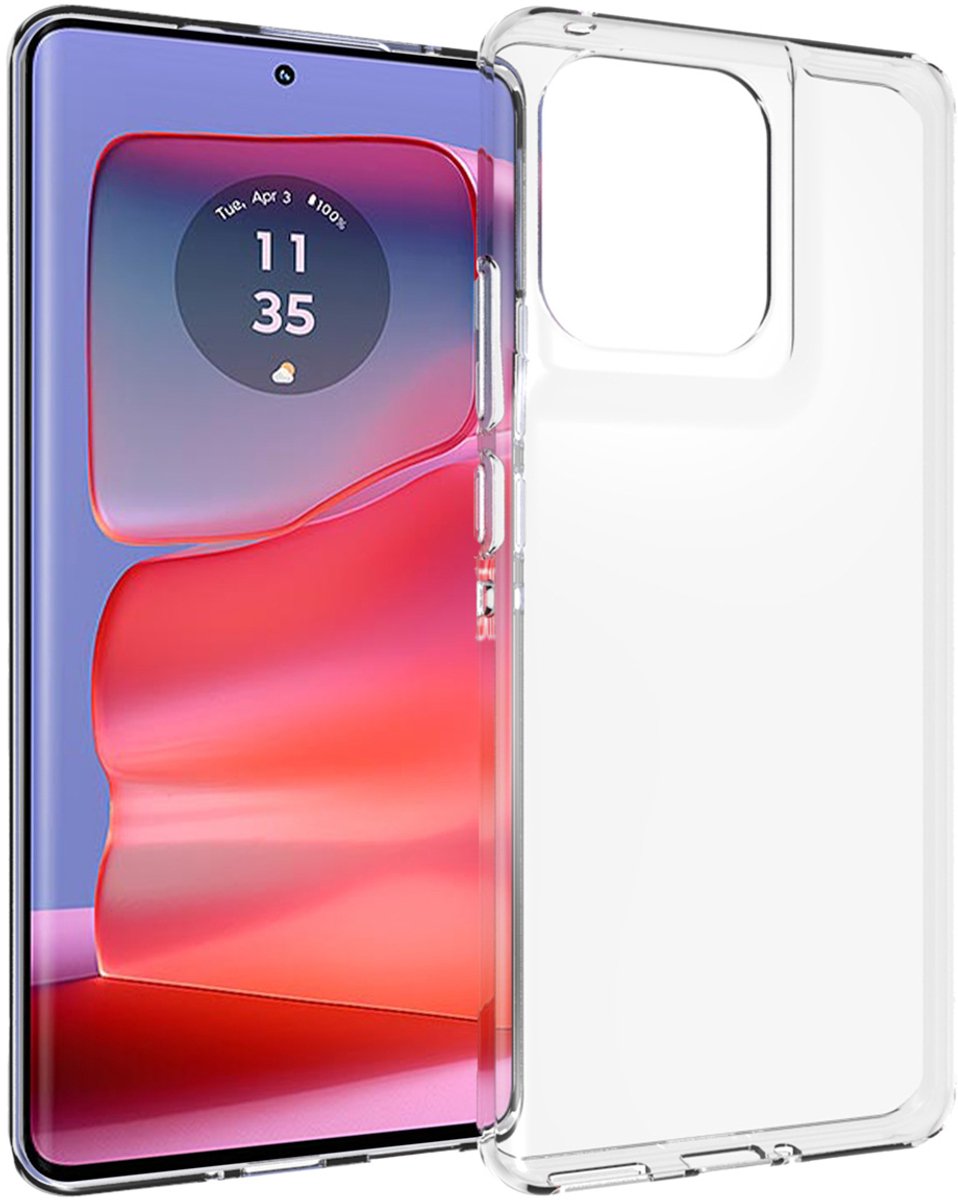 Accezz Hoesje - Geschikt voor Motorola Edge 50 Pro - Clear Backcover - Transparant