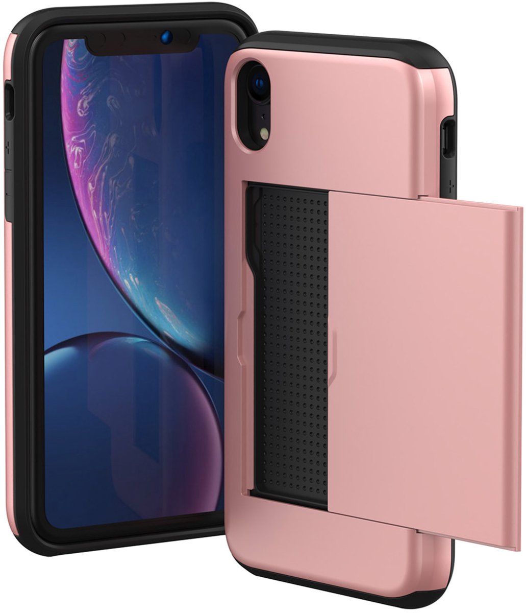 imoshion Hoesje met Pasjeshouder - Geschikt voor Apple iPhone XR - Rosé Goud
