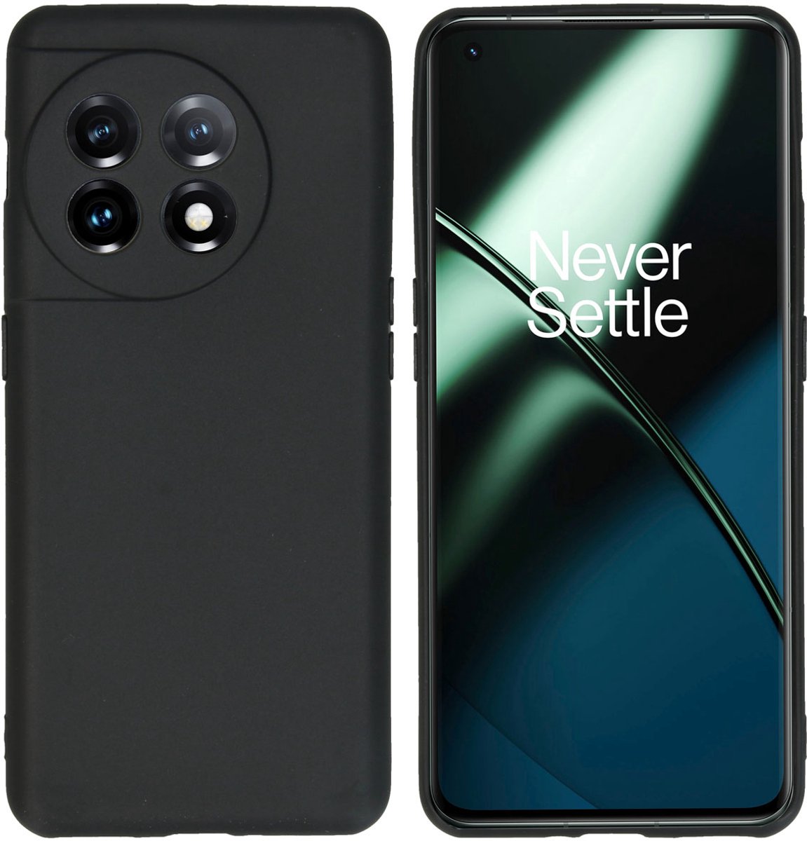 imoshion Hoesje - Geschikt voor OnePlus 11 - Color Backcover - Zwart