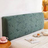1 pièce-Housse de tête de lit 180cm-Housse de protection pour tête de lit-Housse amovible- étanche à la poussière tout compris-Protecteur -pour lit double, lit simple, lit, revêtement de tête de lit-Vert-Motif Floral