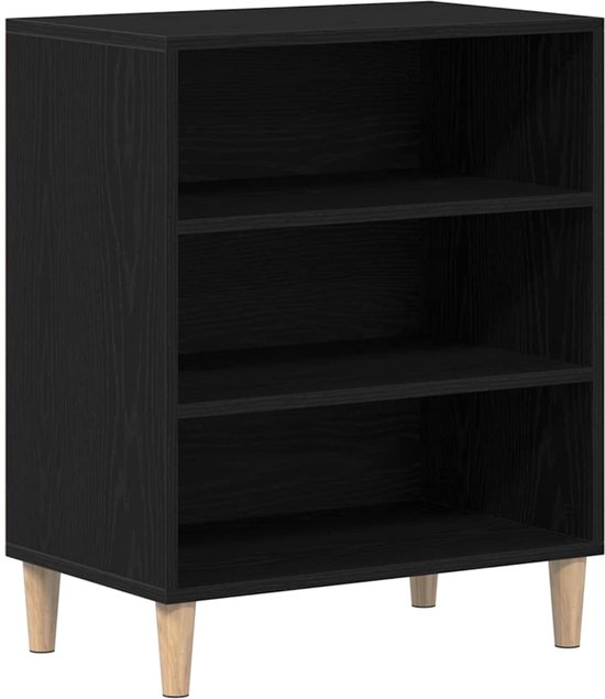 vidaXL - Buffet - Zwart - Chêne - 57 x 35 x 70 cm - Finition - Bois