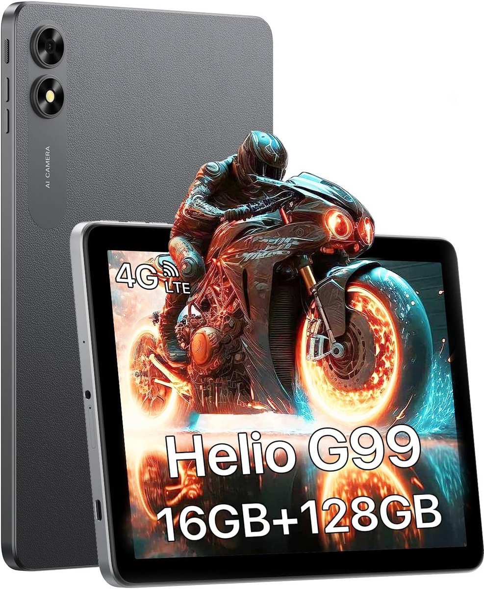 Android 13 Tablet 10 inch met Krachtige Helio G99 Processor, 16GB RAM en 128GB Opslag