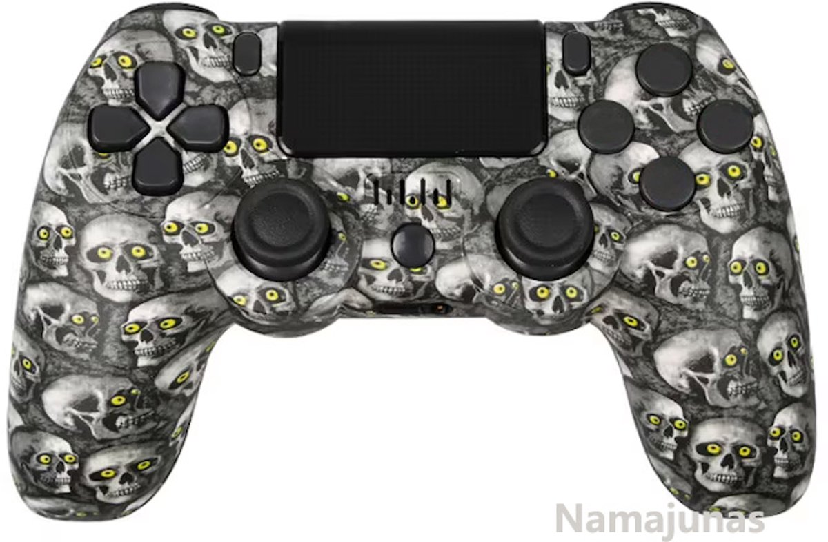 Namajunas - Draadloze Controller geschikt voor PS4/Pro/Slim/PC - Bluetooth gamepad - Geschikt voor Playstation 4 -Zes-assige sensor - LED-lichtbalk en touchscreen-functionaliteit - Audio Jack Input - Gaming Accesoires