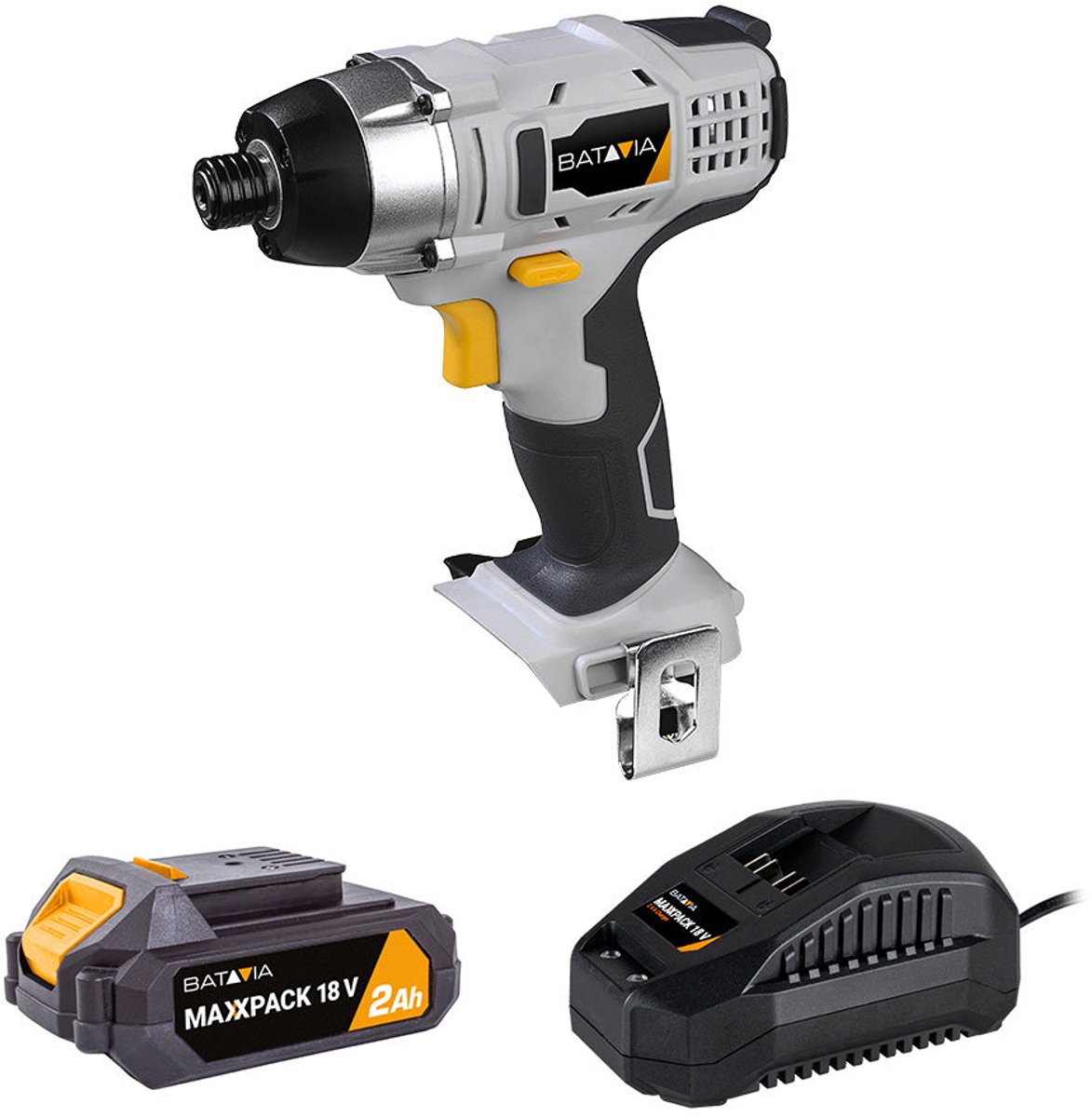 Batavia 18V Accu Slagschroevendraaier 150Nm Incl. 2.0Ah Accu & Lader