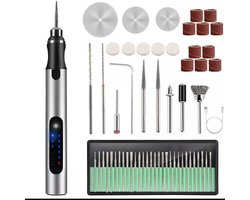 Elektrische graveerpen - Graveerpen USB Oplaadbaar - Graveerset - Elektrisch Graveerapparaat - graveermachine - graveerpen draadloos - professioneel etsgereedscha - DIY Tools - graverenp - voor sieraden, glas, metaal, steen en hout