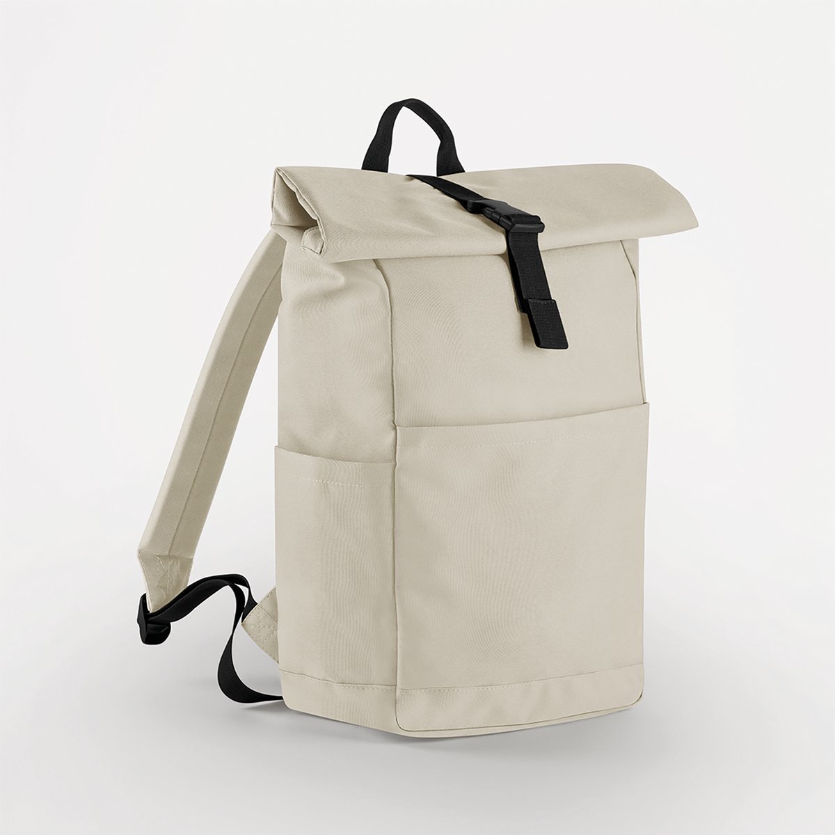 Roll-Top Rugzak 20L – Natural Stone – Waterafstotend – Laptopvak – Weekday & Work Rugtas – Voorvak met Rits