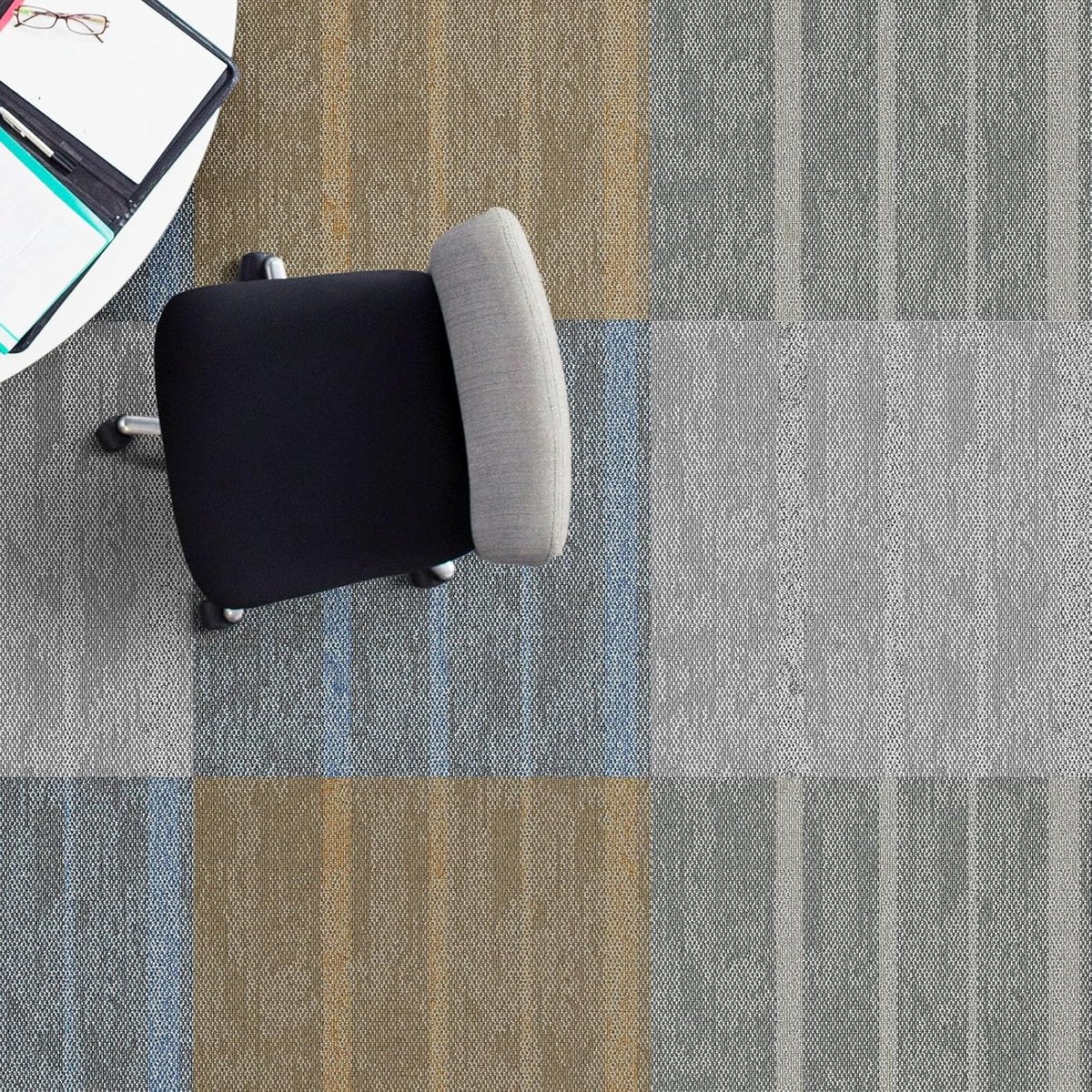 Vloerkleed Tegel 50x50 cm Tapijttegels met Antislip Vinyl Onderkant