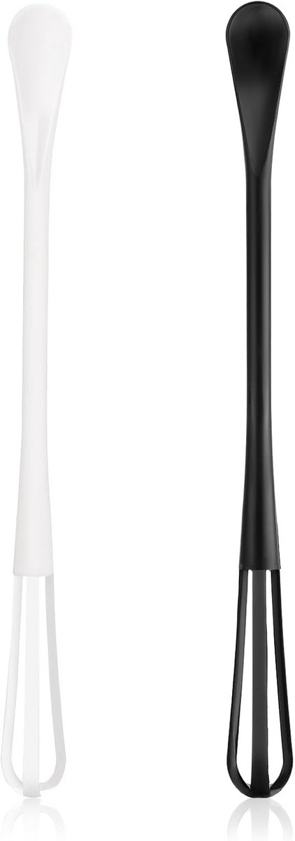 2-in-1 Mini Garde en Lepel Set (2 Stuks) - Ideaal voor Mixen en Sauzen