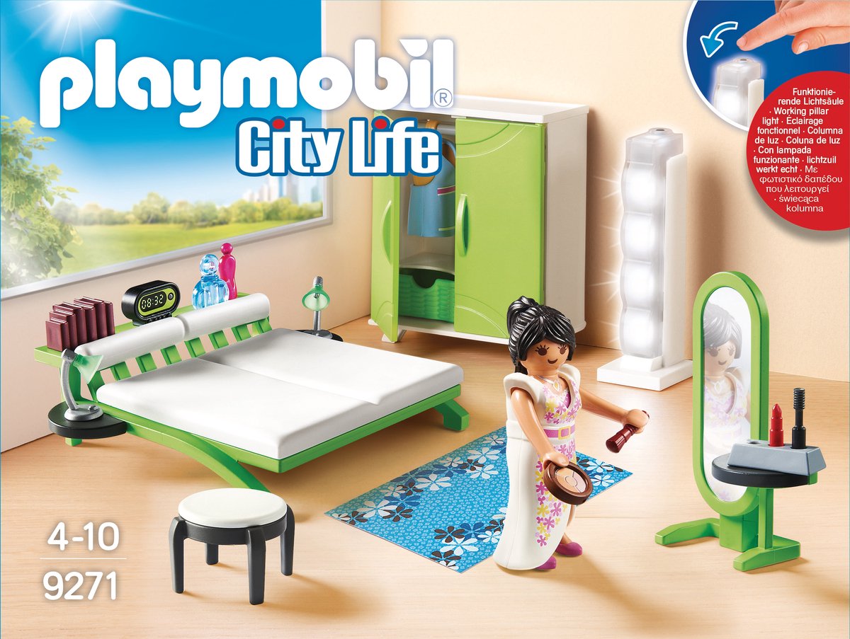 PLAYMOBIL City Life Slaapkamer met make-up tafel - 9271 — afbeelding 3