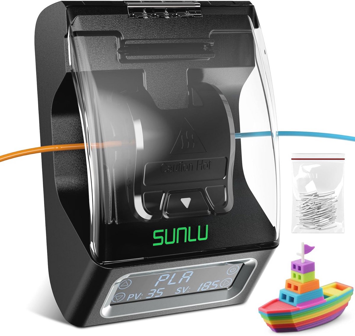 Filamentlaser voor 3D-printers - Snelle verwarming en compatibiliteit met PLA/ABS/PETG - 1,75 mm filamentconnector