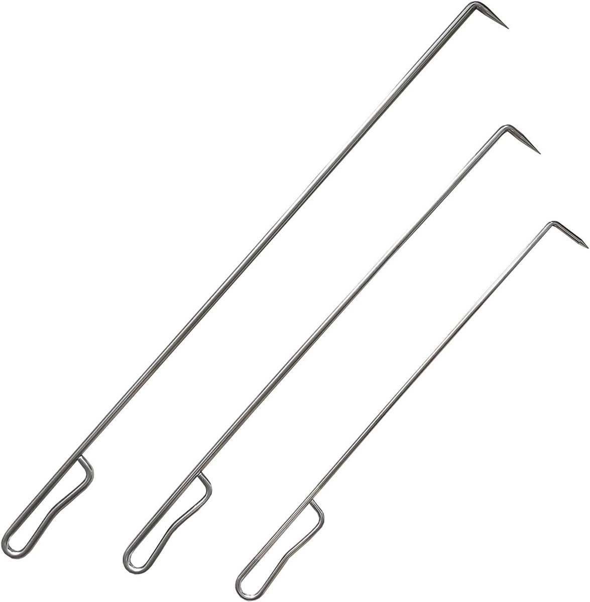 24 inch Roestvrij Stalen Vuurkorf Poker Stick - Heavy Duty Accessoire voor Buiten en Binnen