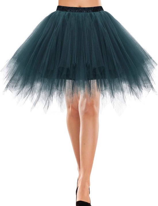 Bbonlinedress Vrouwen Retro Tutu Ballet Tule Rok Crinoline Cosplay Rock Rockabilly Dans Ballet Kostuums Carnaval Vrouwen Carnaval Yellow M