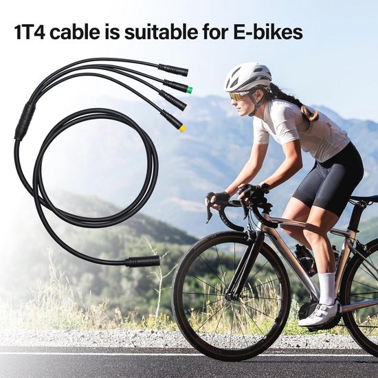 Gashendel grip voor elektrische fiets waterdicht met 3 pin vrouwelijke