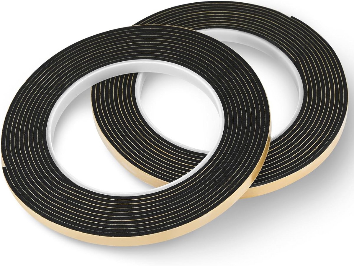 Afdichtingstape voor kookplaat - 3,3 m, 2 stuks, 7 mm x 2 mm - Montageband voor keramische kookplaat