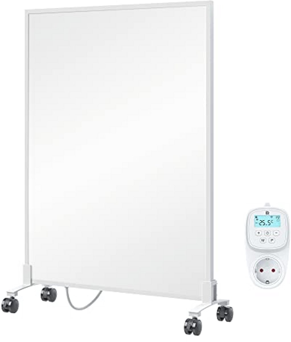 Infraroodverwarming 450 Watt - Mobiele Elektrische Verwarming met Smart Thermostaat en Wifi