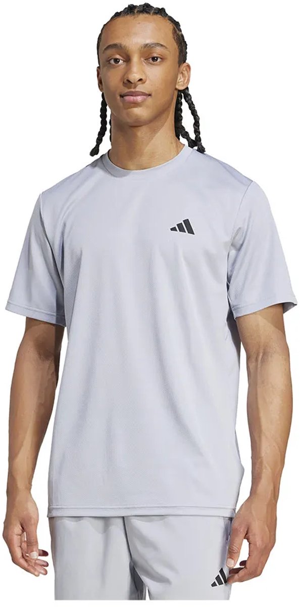 Adidas Train Essentials Training T-shirt Met Korte Mouwen Regular Man Zilver