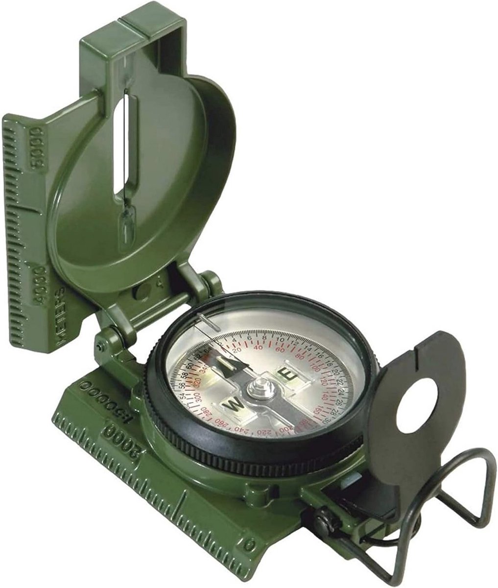 Tritium Lensatic Kompas - Waterdicht, Nauwkeurig & Handheld Kompas voor Hiking, Camping, Navigatie en Overleven
