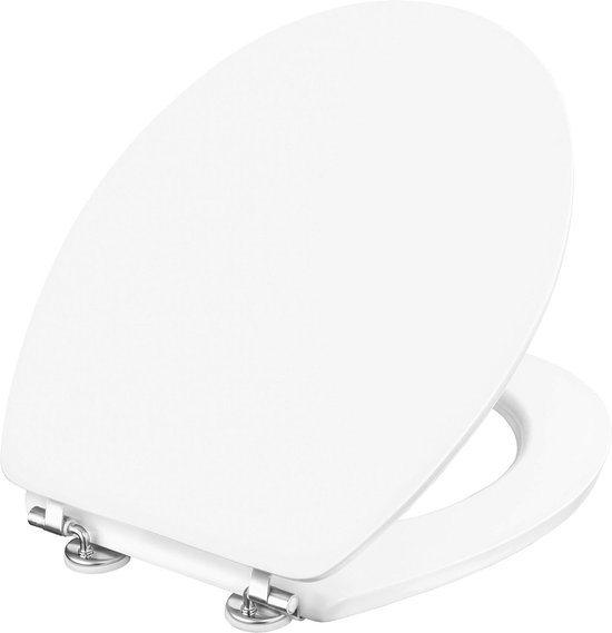 Ja WC-bril van polyester met houten kern, serie Conca van Ideal