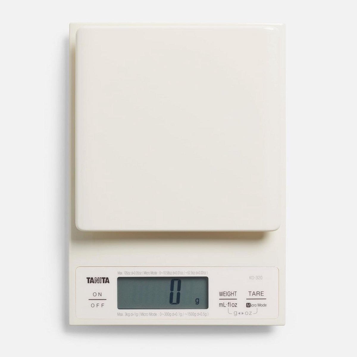 Keukenweegschaal 3 kg met Nauwkeurigheid van 0,1 g