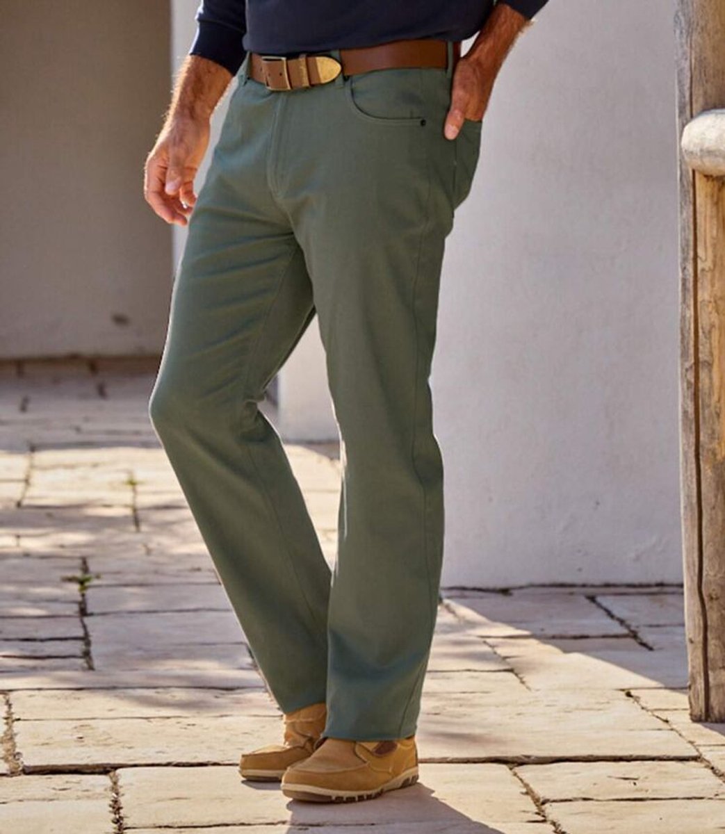 ATLAS FOR MEN - Twill stretch comfort broek - Heren - Verkrijgbaar in grote maten - W50