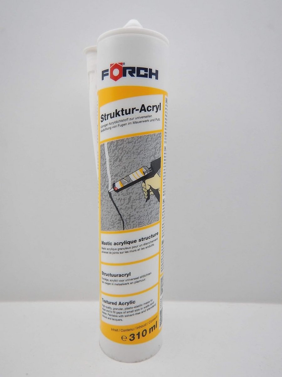 Acryl Structuur Afkitten 310ml - Wit