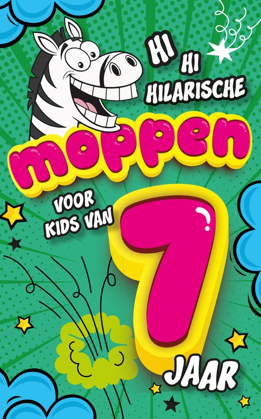 Hilarische moppen voor kids van 7 jaar - cover