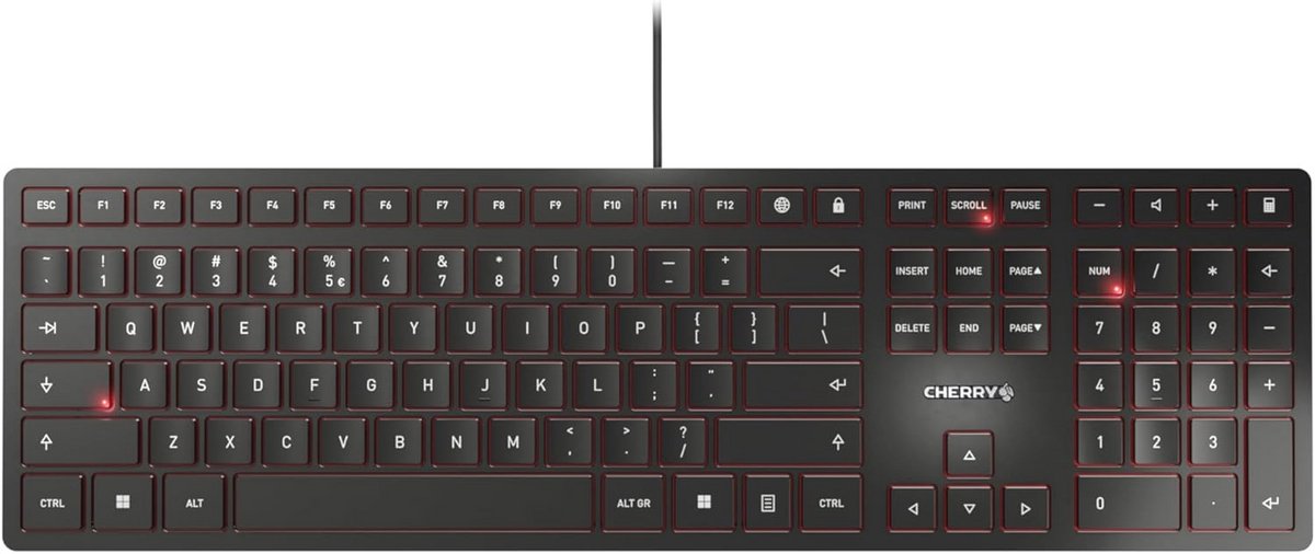 Slim Toetsenbord Zwart met Schaarmechanica