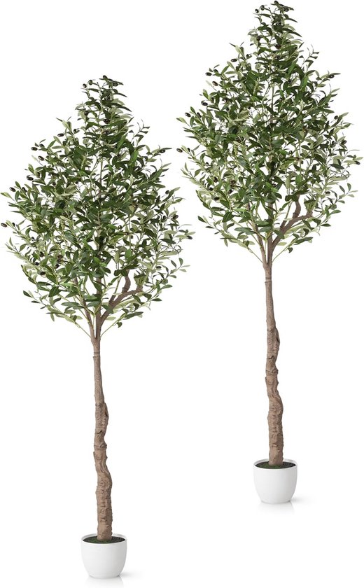 KUOGAS Kunstmatige olijfboom, 120 cm, grote olijfboom