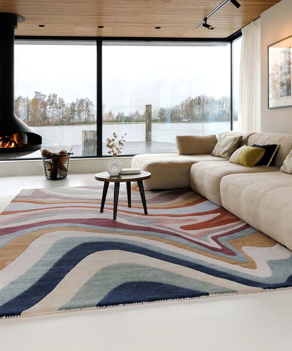 Modern vloerkleed - Skulptur Flow multi 160x230