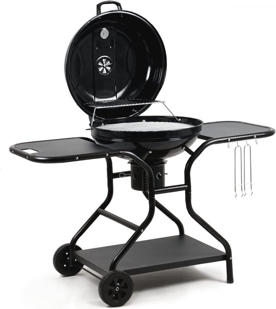 Beef Brisket smoker barbecue thermometer wielen zwart