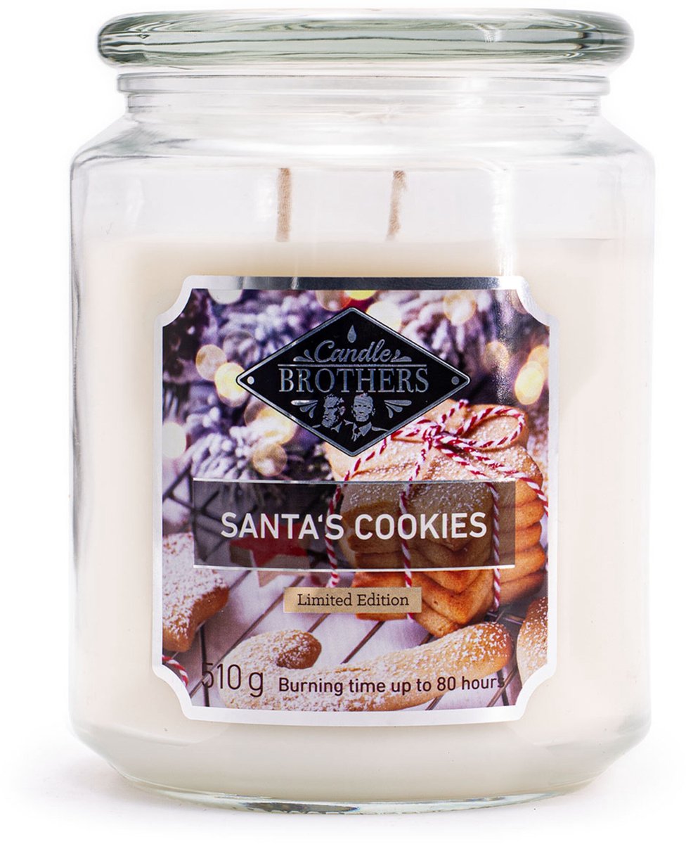 Candle-Brothers Geurkaarsen - Santas Koekjes - met koekjesgeur