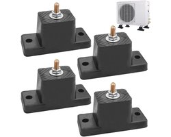 Trillingsdempers voor Airconditioning - 4 Stuks Rubber, Antislip, Ruisonderdrukking