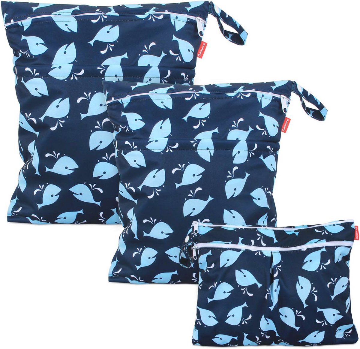 3 Stuks Herbruikbare Baby Witte en Droge Doek Luiertas