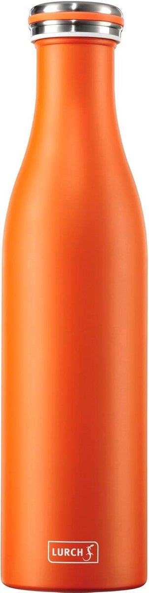 Dubbelwandige RVS Thermosfles voor Warme en Koude Dranken - 0,75L Oranje