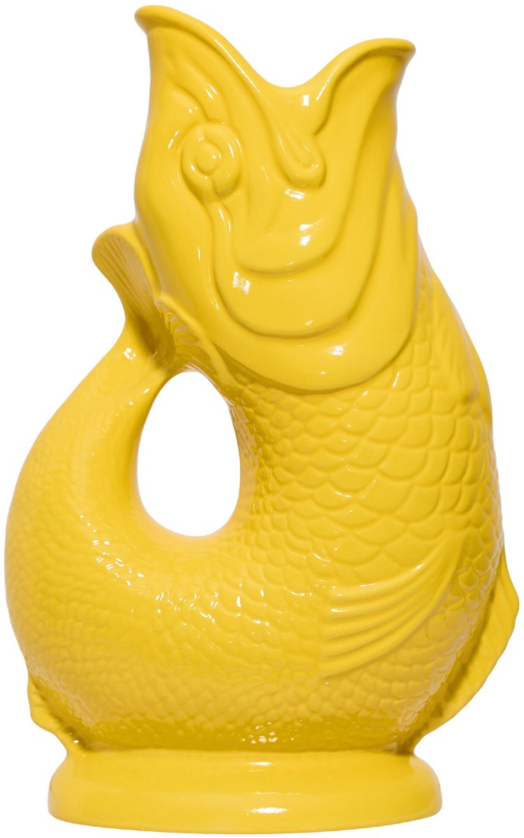Gluckigluck waterkaraf met 'gluk-gluk'-geluid 1,2 l XL Citroengeel