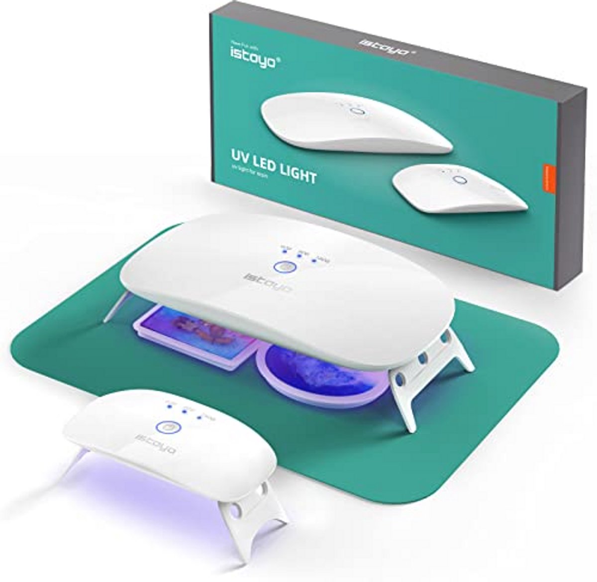 UV Hars Licht, 48W Draagbare Mini UV-Lamp voor Hars en DIY Craft
