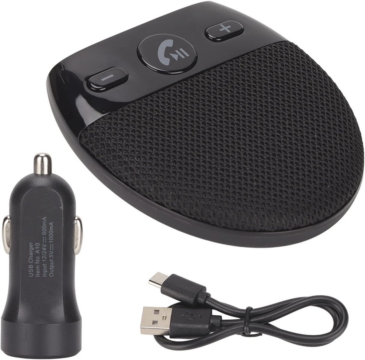Handsfree Bluetooth Autoluidspreker met Omni Mic en Digitale Versterker - Ondersteunt 2 Telefoons