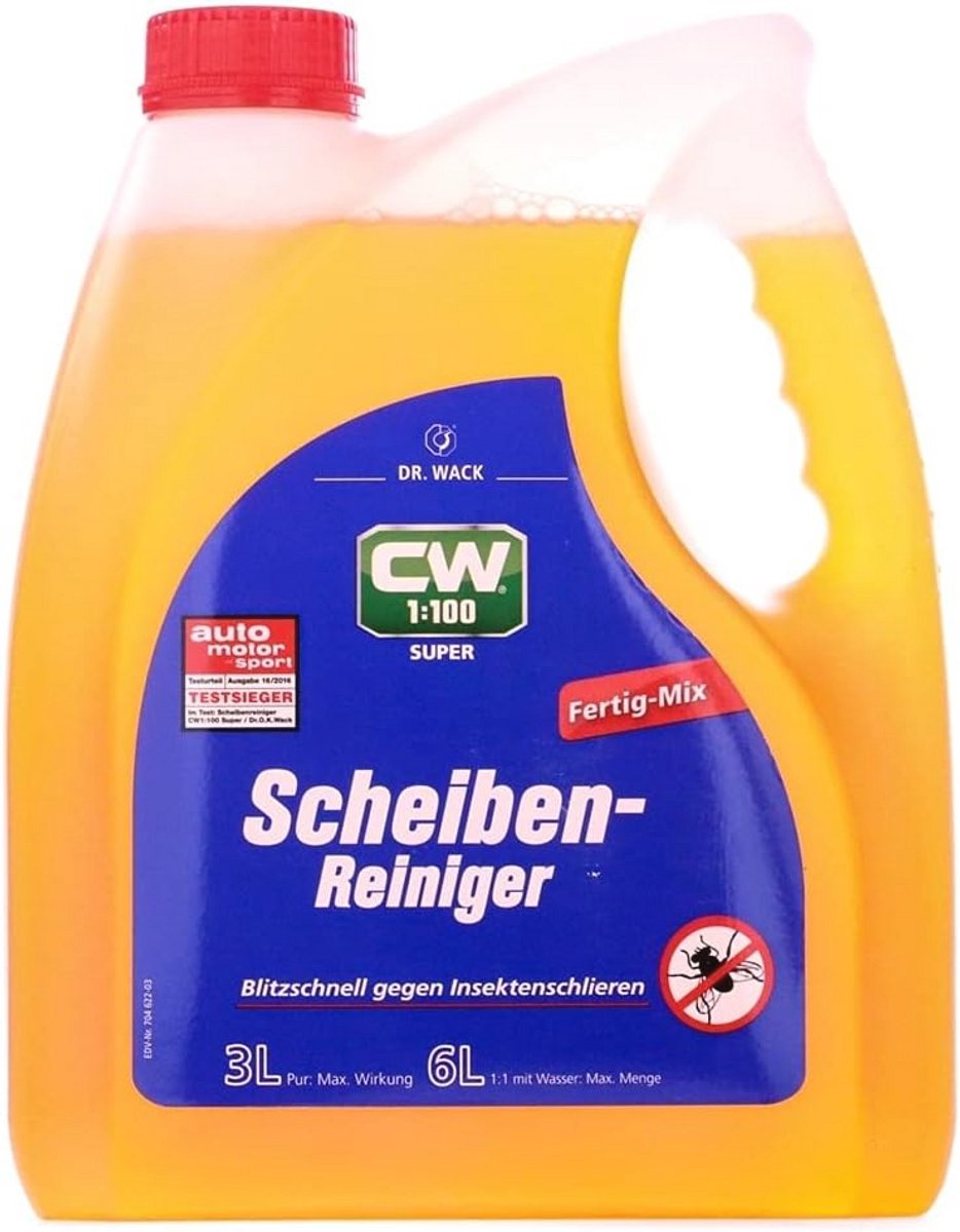 Super ruitenreiniger kant-en-klaar mix, 3 liter - Sterke CW voor optimaal zicht