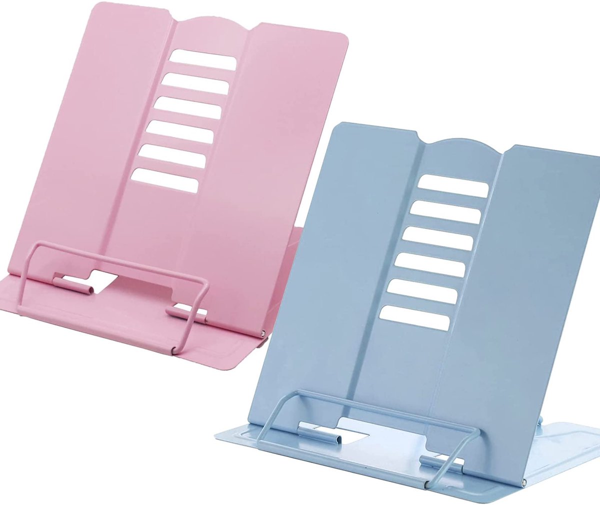 IMPERATORIS® Boekenstandaard – Boekhouder voor Receptenboekhouder/Kookboek Standaard & Koffietafelboek – Tablethouder/Boeksteun - 2 stuks